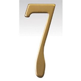 Mailbox Accessories BR2 7 Brass Address Numbers Size   2 Number   7 Brass