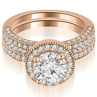 Engagement Ring and Wedding Band Set: Diamond Galore at 