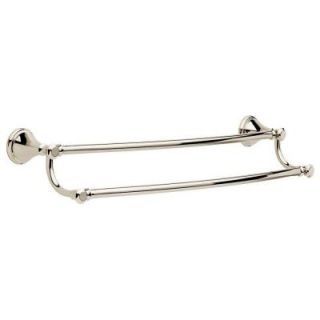 Delta Cassidy 24 in. Double Towel Bar in Polished Nickel 79725 PN