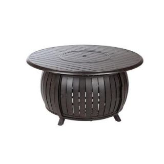 Fire Sense Extruded Aluminum Round LPG Fire Pit 61832