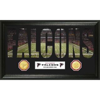 NFL Atlanta Falcons Word Art Bronze Coin Panoramic Photo Mint