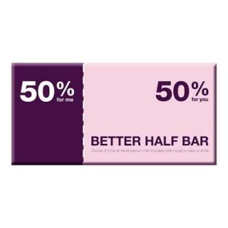 Better Half Chocolate Bar 3.5 oz.: 10 Count