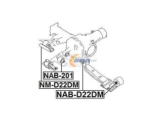 Arm Bushing Rear Differential Mount   Nissan Pathfinder Wd21 1986 1995   OEM: 54720 35G12