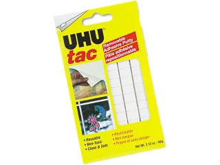 Tac Adhesive Putty, Removable/Reusable, Nontoxic, 2.12 oz/Pack