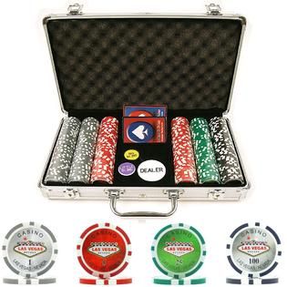Trademark 300 15g Clay Welcome to Las Vegas Chip Set w/ Aluminum Case