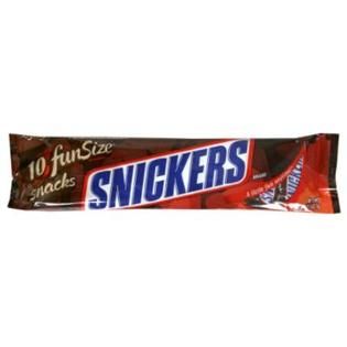 Snickers Candy Bars, Fun Size Snacks, 10   5.78 oz (163.9 g) snacks