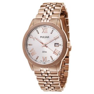 Pulsar Womens PP6106 Gold Tone Stainless Steel Bracelet Watch