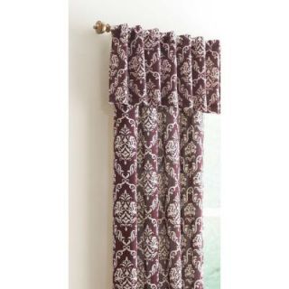 Home Decorators Collection 15 in. L Polyester and Cotton Valance in Plum Arabesque 520 409