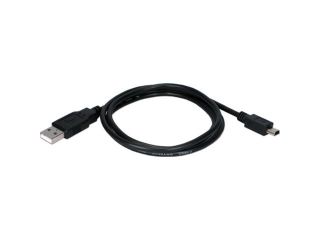 QVS USB 2.0 Type A Male to Mini B Male Sync and Charger Cable