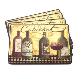 Cabernet Italian inspired Scenic and Vino Placemats (Set of 4