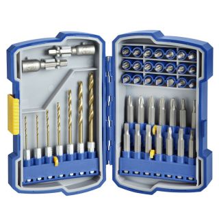 Kobalt 44 Pack Titanium Twist Drill Bit Set