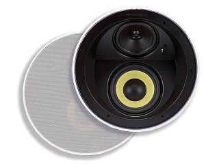 Mono 6 1/2 Inches Dual Woofer  Micro Flange In Ceiling Speaker (Pair)