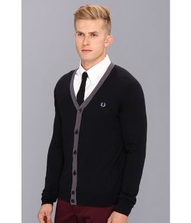 fred perry fine tipped cardigan navy