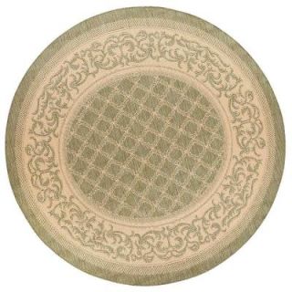 Home Decorators Collection Entwined Green/Natural 8 ft. 6 in. Round Area Rug 3410180610