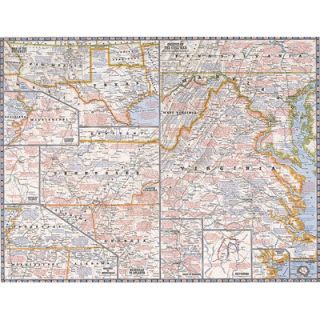 National Geographic Maps Battles of the Civil War Wall Map