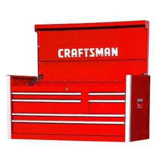 Craftsman 42 6 Drawer PRO Top Chest with integrated Latch system Red