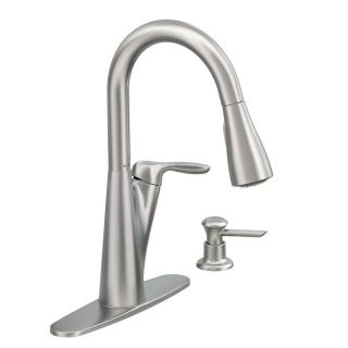 Moen Harlon Spot Resist Stainless 1 Handle Pull Down Kitchen Faucet