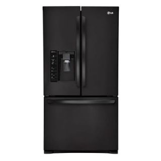 LG Electronics 28.8 cu. ft. French Door Refrigerator in Smooth Black with Dual Ice Makers LFXS29626B