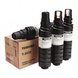 Toshiba T3520 Toner Bottle, 4 Cartridges, Black   TVs & Electronics