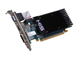 HIS Radeon HD 5450 (Cedar) DirectX 11 H545H1G 1GB 64 Bit DDR3 PCI Express 2.1 x16 HDCP Ready Low Profile Ready Video Card