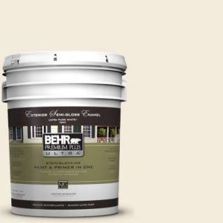 BEHR Premium Plus Ultra 5 gal. #BWC 02 Confection Semi Gloss Enamel Exterior Paint 585005