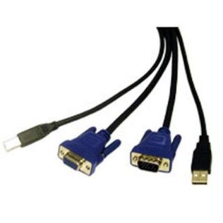 10FT 2 IN 1 VGA M/M USB A/B KVM CABLE