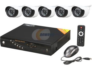 Open Box: Aposonic A BR18B5 C500 960H 8 Ch DVR + 5x 1000 TVL Bullet Cameras + 500GB pre installed HDD with H.264 Level Kit Solution, Mac OS X App fully supported