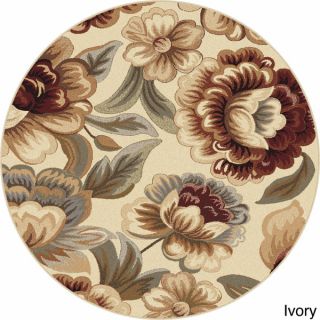 Alise Infinity Roses Transitional Area Rug (53 Round)  
