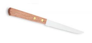 Vollrath 48141 Steak Knife   4 1/8" Blade, Wood Handle