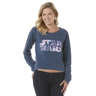 Star Wars Juniors Sweatshirt   Floral Print   Clothing, Shoes