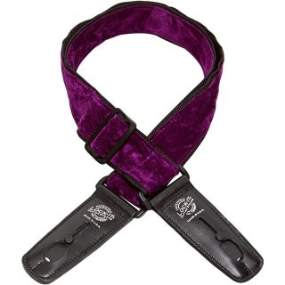 Lock it Straps Professional 2 inch Purple Crushed Velvet Strap