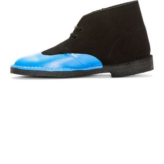 Sacai Black Brogue Detail Chukka Boots