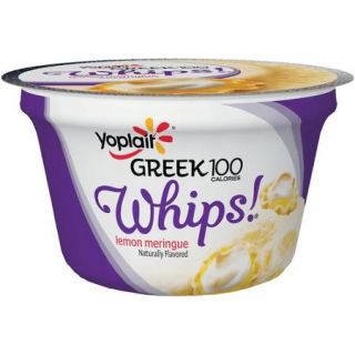 Yoplait? Greek 100 Calories Whips!? Lemon Meringue Fat Free Yogurt Mousse 4 oz. Cup