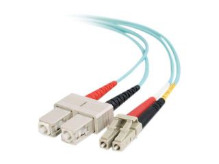 C2G 33052 6.56 ft. 10 Gb LC/SC Duplex 50/125 Multimode Fiber Patch Cable