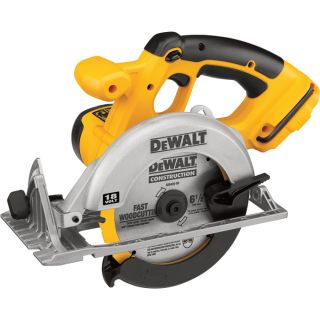 DEWALT Cordless Circular Saw — Tool Only, 18V, 6 1/2in. Blade, Model# DC390B  Circular Saws