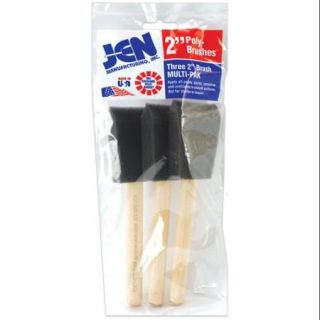 Poly Sponge Brushes 3/Pkg 2" Wide
