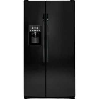Hotpoint 25.4 cu. ft. Side by Side Refrigerator in Black HSS25ATHBB