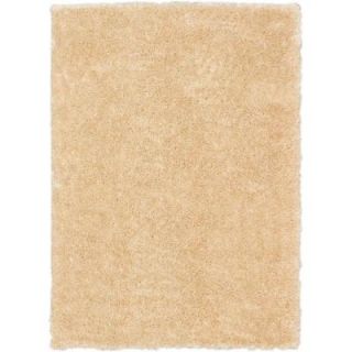 eCarpet Gallery Uptown Champagne 3 ft. 10 in. x 5 ft. 7 in. Shag Area Rug 168737