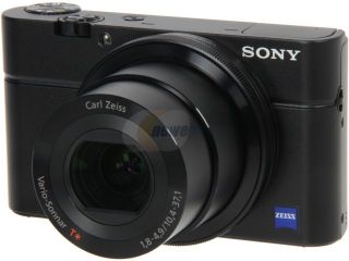 SONY DSC RX100/B Black 20.2 MP 3.6X Optical Zoom Digital Camera HDTV Output
