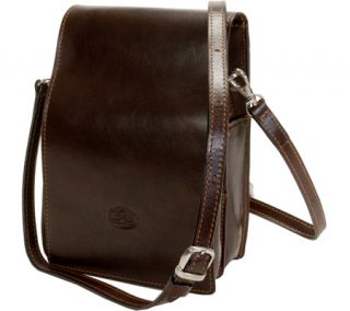 Tony Perotti Firenze Vertical Flap Over Carry All   Brown