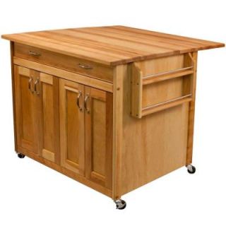 Catskill Craftsmen 40 in. W Kitchen Work Center with Flat Panel Doors and Drop Leaf 51539