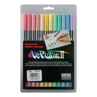 Uchida LePlume II Double Ended Markers, 12/Pkg, Pastels   Home