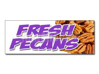 36" FRESH PECANS DECAL sticker nuts southern georgia shelled gifts healthy