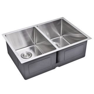 StarStar 31 X 18 Undermount Stainless Steel Double Bowl Kitchen Sink