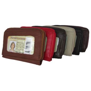 Continental Leather Small Hand Held Womens Wallet with Exterior