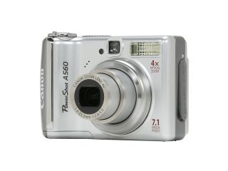 Canon PowerShot  A560 Silver 7.1 MP 4X Optical Zoom Digital Camera