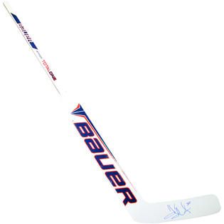 Steiner Henrik Lundqvist Autographed Red and White Game Model Stick