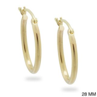 Gioelli 14k Yellow Gold U shaped Hoop Earrings   15682901  
