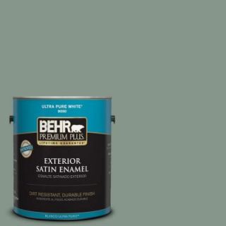 BEHR Premium Plus 1 gal. #N420 4 Underground Gardens Satin Enamel Exterior Paint 940001