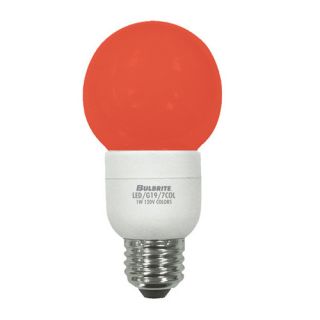 Bulbrite Industries 1W Orange 120 Volt LED Light Bulb (Set of 2)